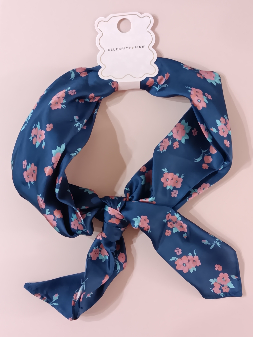 Celebrity Pink New Navy Floral Scarf, New